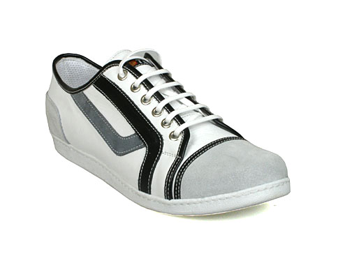 Мъжки спортни обувки с оригинален дизайн, изработени от естествен велур в комбинация с естествена кожа 50b